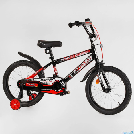 Велосипед 18" Corso Striker 18902 чорно-червоний