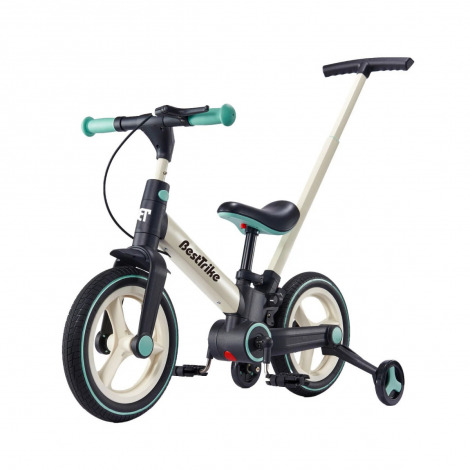 Велосипед-трансформер 12" BestTrike 61514 біло-бірюзовий