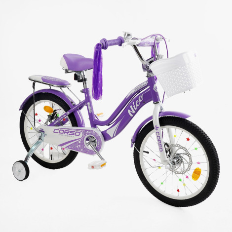 Велосипед 18" Corso Nice 18100 бузковий
