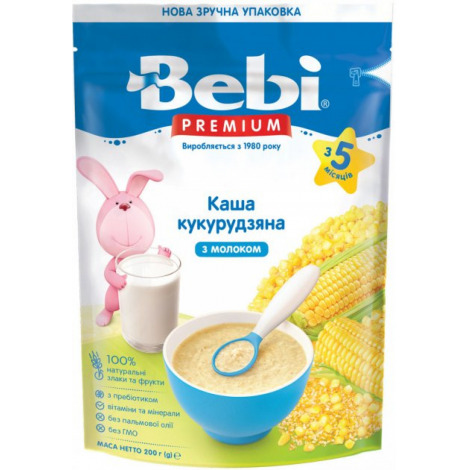 Бебi Премiум каша мол. кукурудза (з 5мiс) 200г