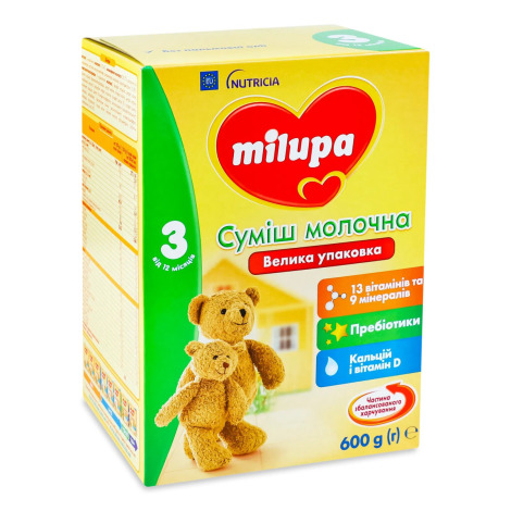 Суха молочна суміш Мilupa 3  600 г