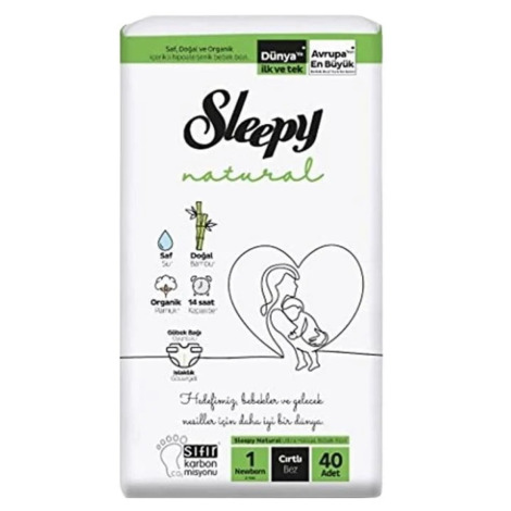 Сліпі Natural підгузки 1 (2-5кг) 40шт.