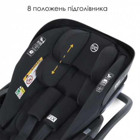 Автокрісло El Camino i-FIX 0-13кг МЕ-1110 Royal Dark Gray