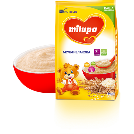 Каша Мilupa мультизлакова вiд 6 мiс.170г