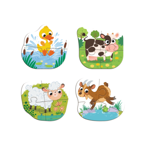 Пазл 4в1 "Baby puzzle" 300687 День на фермі