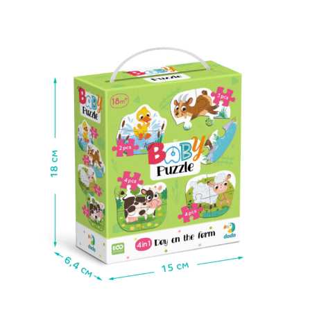 Пазл 4в1 "Baby puzzle" 300687 День на фермі