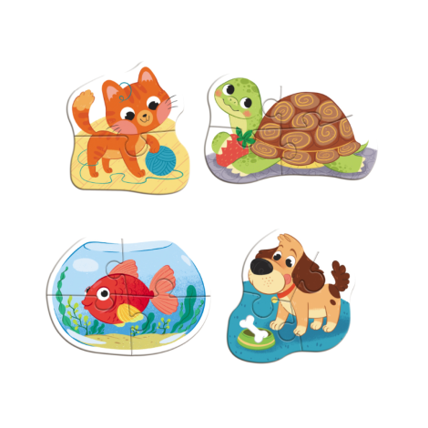 Пазл 4в1 "Baby puzzle" 300688 Домашні тварини