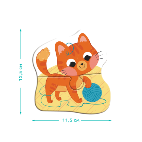 Пазл 4в1 "Baby puzzle" 300688 Домашні тварини