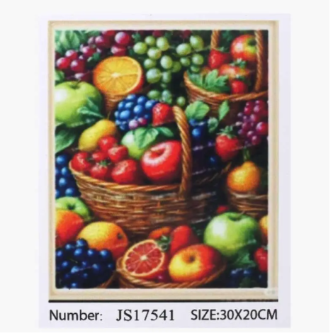 Алмазна мозаїка 17541JS Фрукти 30х20см