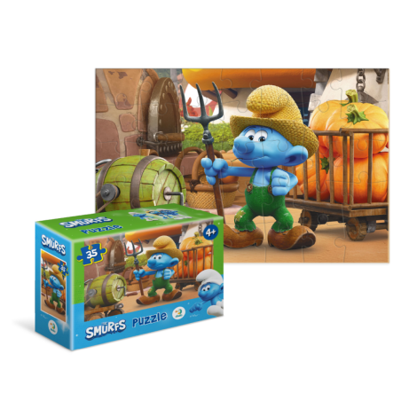 Пазл-міні 35 елементів "Smurfs" 200693 Фермер з гарбузами