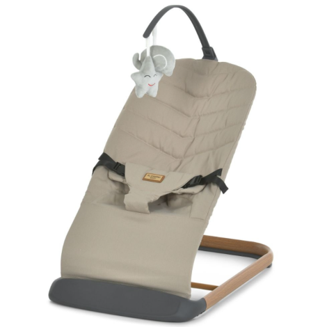 Баунсер "El Camino IZZY" МЕ-1178-1-W Taupe Beige дерев'яний, дуга з іграшками