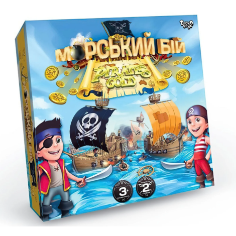 Гра мала настільна "Морський бій.Pirates Gold" G-MB-03U