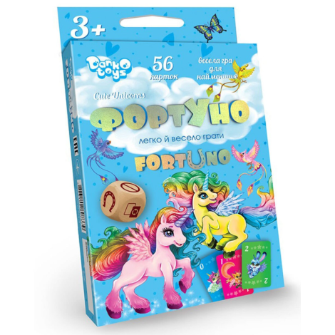 Гра мала настільна "ФортUno Cute Unicorns" UF-04-01 (ДТ)