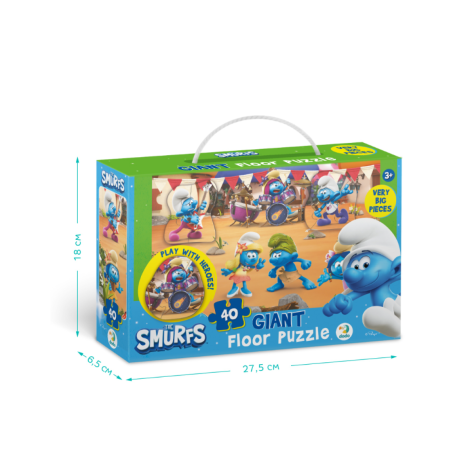 Пазл 40 елементів "Smurfs" 200619 Музика грає. Великий пазл (на підлогу)