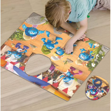 Пазл 40 елементів "Smurfs" 200619 Музика грає. Великий пазл (на підлогу)