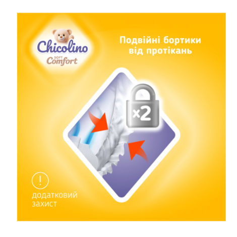 Чіколіно підгузники дитячі Soft comfort 6 (16+кг) 28 штук