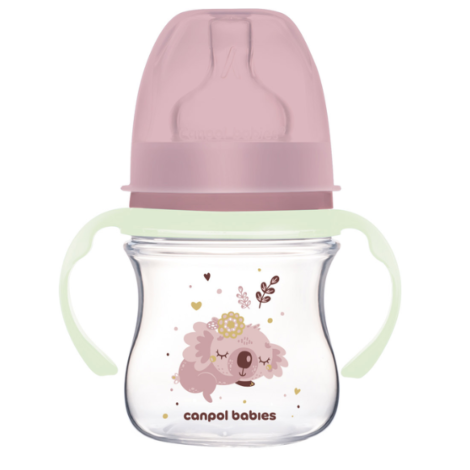 Пляшка 120мл антиколікова 35/236 Pink з ручками