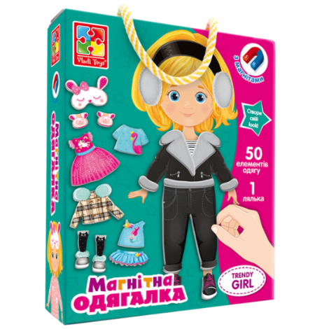 Магнітна гра "Одягалка Trendy girl" VT3702-23