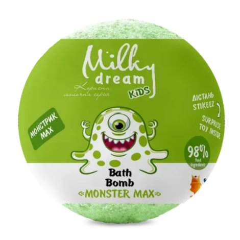 МілкДрім Бомба для ванни kids "Монстрик Max" 100г