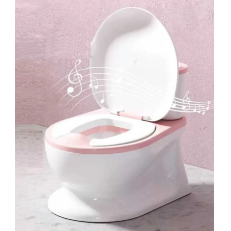 Горщик "Bimbo"  9211-36 м'яка накладка,музичний (рожевий)