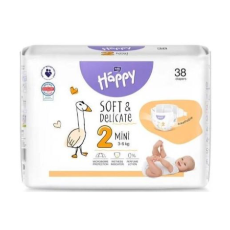 Підгузник "Happy Soft" №2  (3-6кг) 38шт