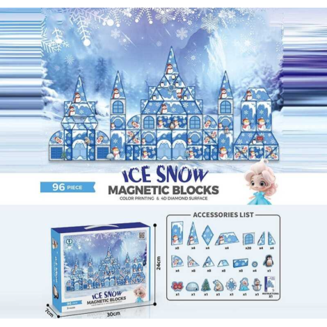 Конструктор магнітний 4405 Ice Snow 96 деталей