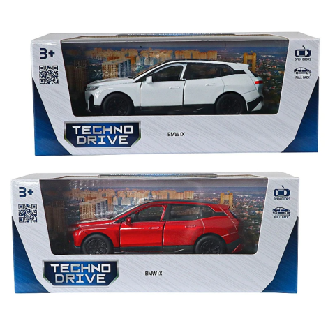 Модель "Технопарк" BMW iX 250380W червоний,білий
