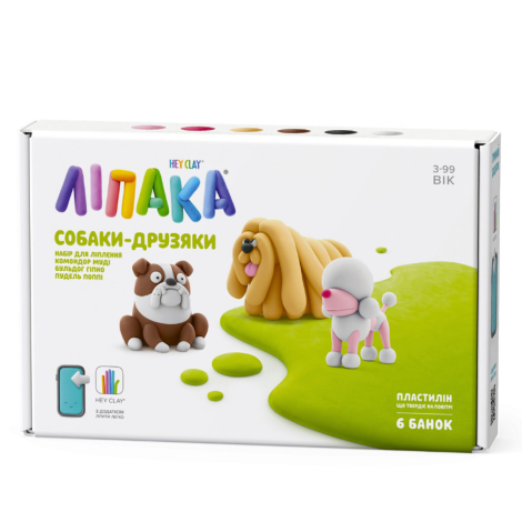 Пластилін набір "Ліпака-Собаки-Друзяки" 60057-UA01
