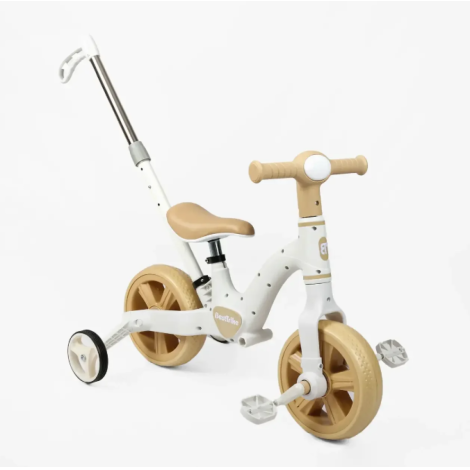 Велосипед-трансформер "10" "BestTrike" 10215 біло-бежевий