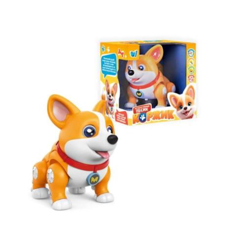 Музична ігаршка "Собачка Коржик" 61327 інтерактивна WToys (укр)