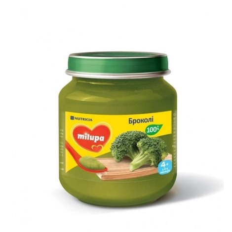 Пюре "Мilupa" овочеве Броколi 125г (з 4 мiс.)