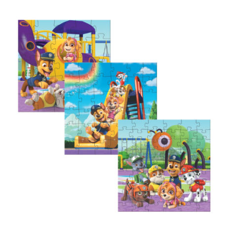 Пазл 3в1 "Paw Patrol. Ігровий майданчик" 200578 25ел.+36ел.+54ел.