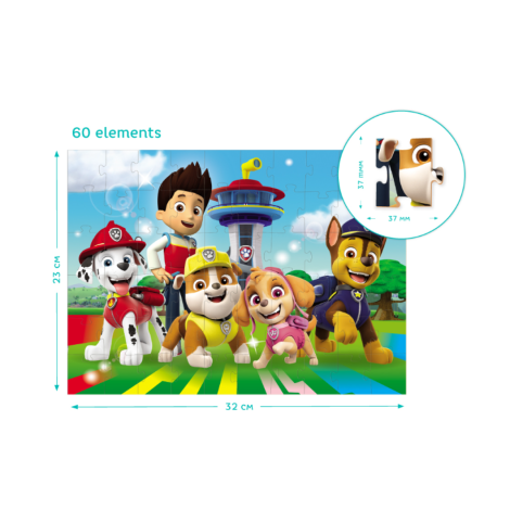 Пазл 60 елементів "Paw Patrol" 200145