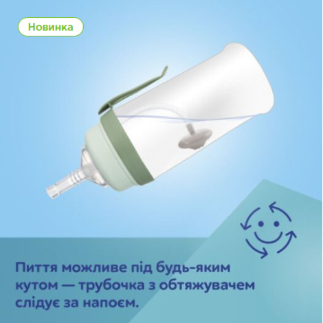 Бідончик-непроливайка з трубочкою і обтяжувачем 56/510 DOGS