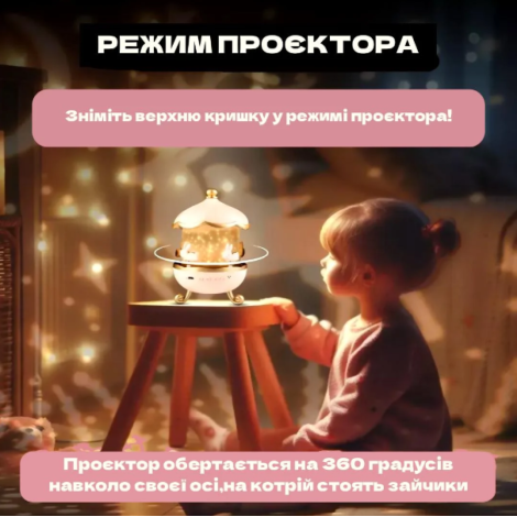 Світильник-проектор Bunnys Carousel