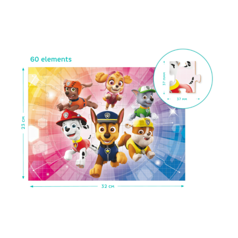 Пазл 60 елементів "Paw Patrol" 200146