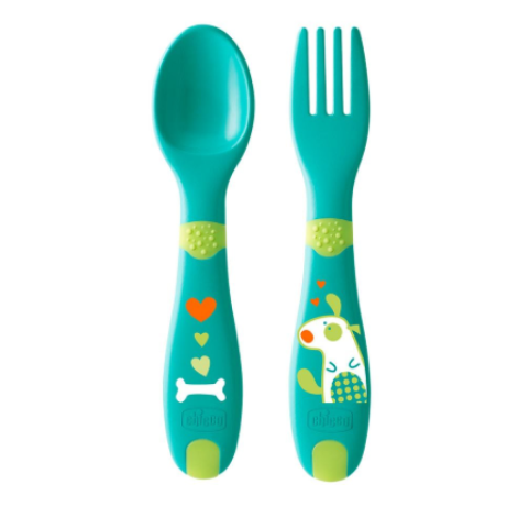 Чікко набір ложка і виделка "First Cutlery" від 12місяців 16101.30 бірюза