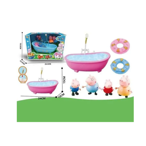 Набір ігровий "Peppa Pig" 719YQ 4героя+ванна