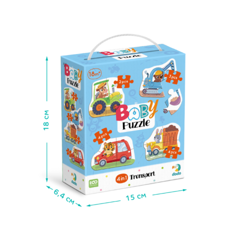 Пазл 4в1 "Baby puzzle" 300685 Транспорт