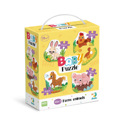 Пазл 4в1 "Baby puzzle" 300686 Сільські тварини