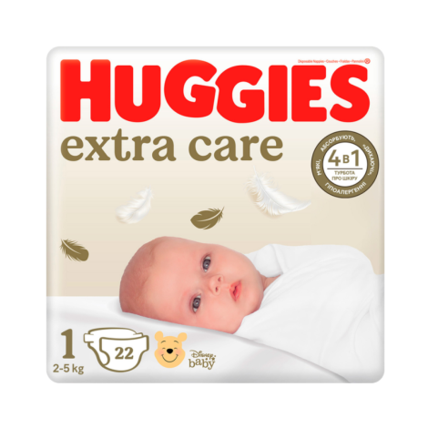 Хагіс Extra Care підгузник №1 (2-5кг) 22шт