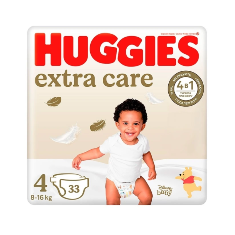 Хагіс Extra Care підгузник №4 (8-16кг) 33шт