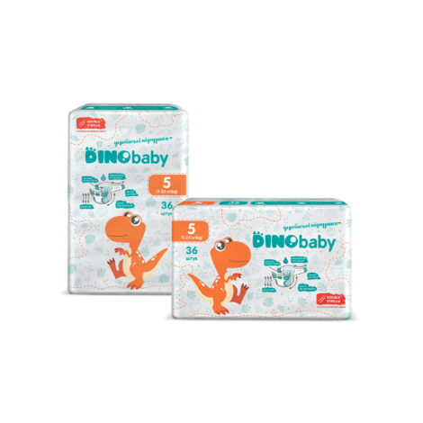 Dino Baby підгузники дитячі 5 (11-25кг) 36шт