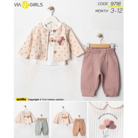 Комплект д. "ViaGirls"   9718    3-12 місяців