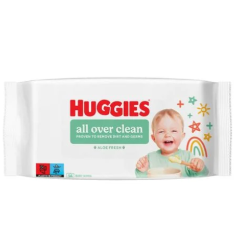 Вологі серветки Huggies All Over Clean 56 шт.