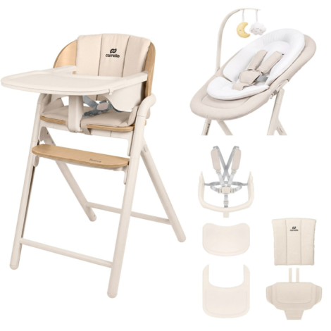Стільчик для годування "Carello"Tenero  9507 Olympus Beige WOODEN