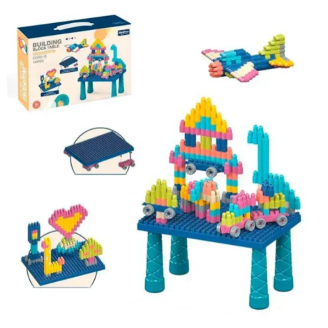Столик + конструктор  2703С-13 140дет.
