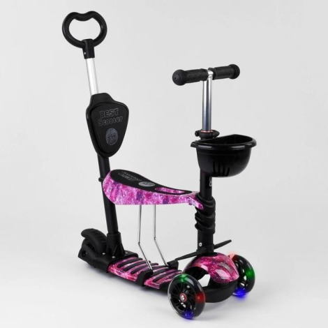 Самокат 5в1 71905 B.Scooter рожевий