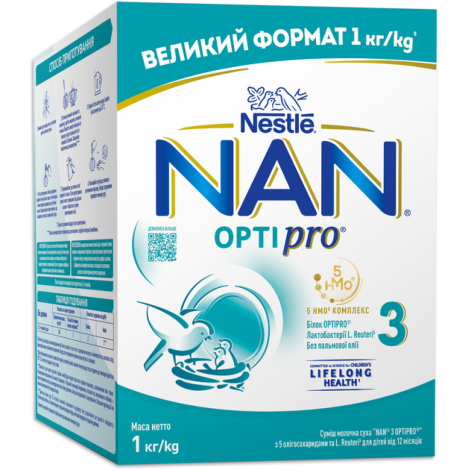НЕСТЛЕ Нан 3 1000 г з 12 місяців