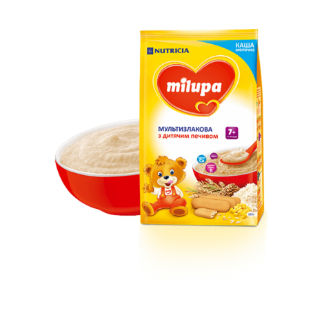 Каша Мilupa мол. мультизлак. з печивом 210г